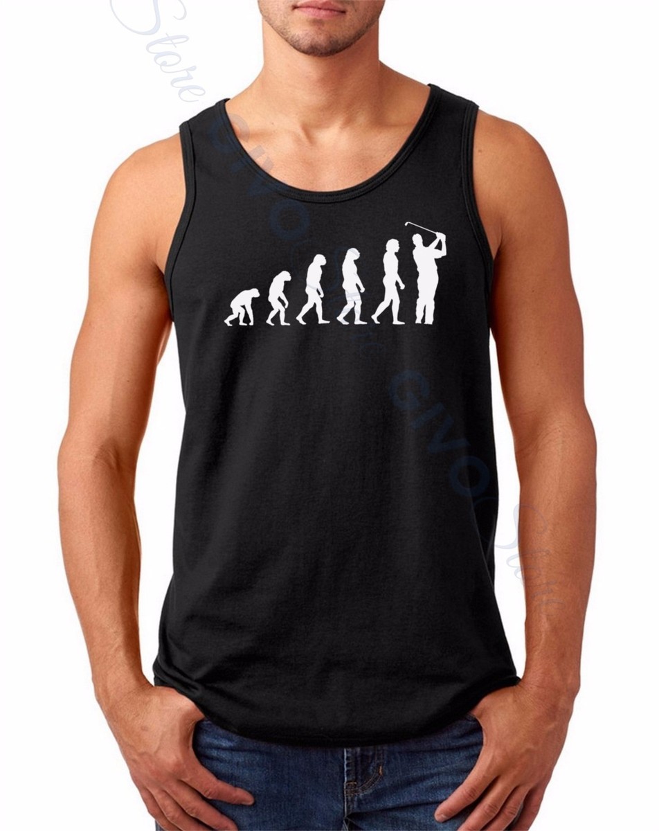 Evolution Golf Shirt Funny Golfer Humor Tank Top Sport Tee Golf Gift Ideas