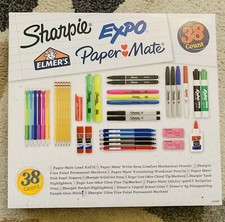 Sharpie Expo Paper-Mate Elmers Back To School Supplies Bundle - 38 Count