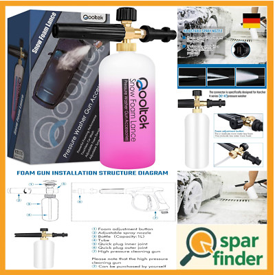 Qooltek Adjustable Foam Cannon für Karcher-Pressure Washer
