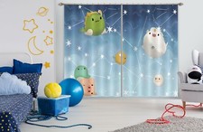 3D Cartoon Elves Stars ZHUA3337 Photo Curtain Window Blockout Fabric Amy 2023