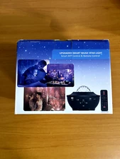 Upgraded Smart Music Star Light Galaxy Globe Projector  Music Speaker & Remote