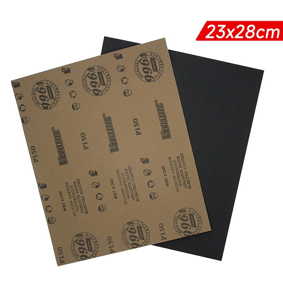 9x11'' Wet Dry Sanding Sheets Silicon Carbide Waterproof Sandpaper 60-10000 Grit Foto 2 de 4