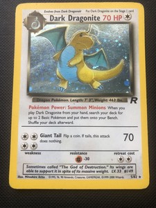 DARK DRAGONITE 1st EDITION HOLO FOIL 5/82 - Team Rocket - VERY RARE