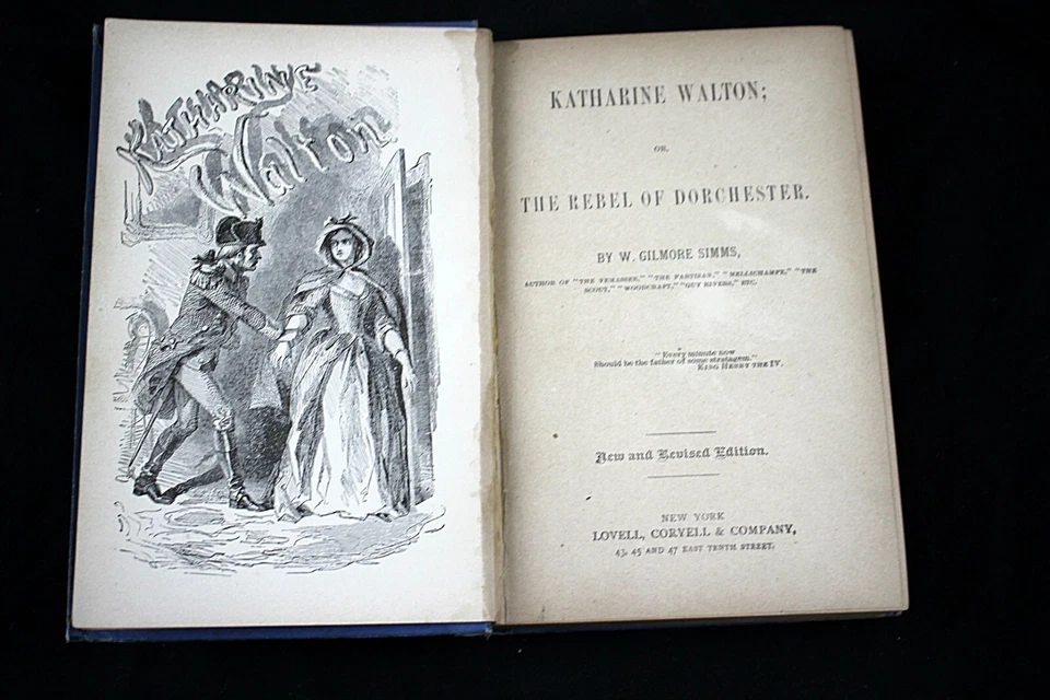 KATHARINE WALTON (Revolutionary War) Border Romances By W.G. Simms 1880s Pics Foto 3 de 4