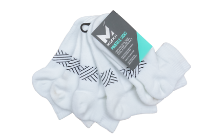 ハッピーさん Mission Pinnacle Daily Cushion Quarter Socks 3 Pack White 109699