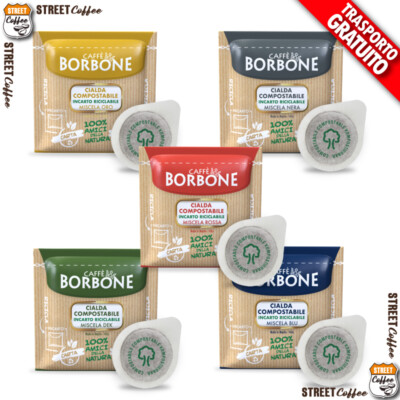 600 450 300 150 Kaffeepads Caffè Borbone miscela rossa Blau Schwarz Gold Dek