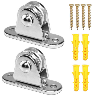 Small Pulley Block Silent Wall Ceiling Mount Pulley with Bearing Fixed Pulleys