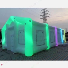 Portable Inflatable Wedding Tent With Colorful LED Lights For Party Event