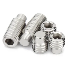 Dog Point Socket Set Screws M2M2.5M3M4M5M6M8M10M12 A2 Stainless Steel Grub Screw