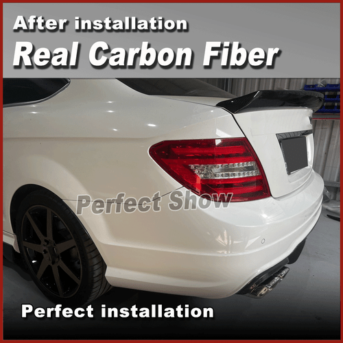 Carbon Spoiler Heckspoiler Flügel Lippe Für Mercedes W204 C250 C300 C63 2008-15 - Bild 4 von 13