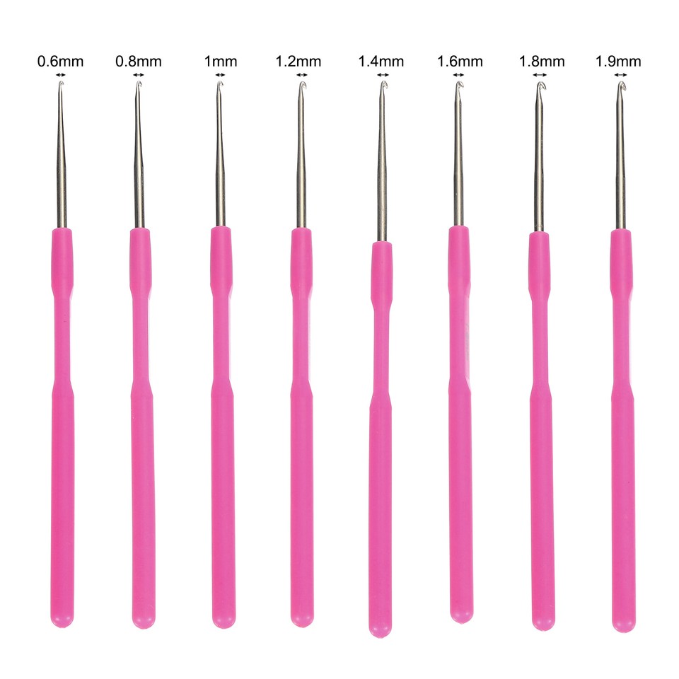 8 Sizes Crochet Hooks Ergonomic Crochet Hook Dark Red eBay