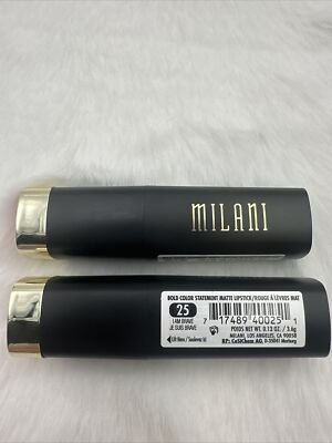2 Pc - Milani Bold Color Statement Matte Lipstick #25 I Am Brave ~ Brand New !
