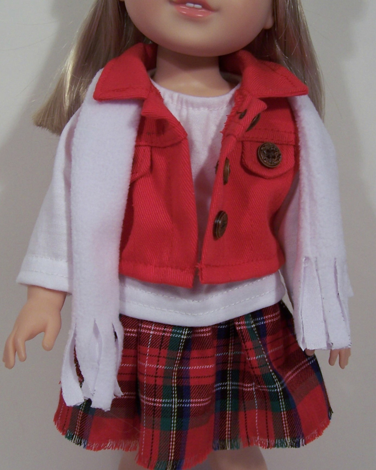 Winter SKIRT TOP HAT VEST SCARF Doll Clothes For 14" Wellie Wishers (Debs*) eBay