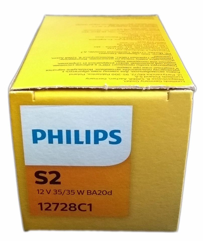 S2 PHILIPS Lámpara Estándar Moto Scooter Paquete Individual 12728C1  Foto 2 de 3