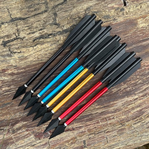 Mini flechas de aluminio de 6,7" pernos de arco de tiro con arco punta de flecha atornillable tiro caza - Imagen 11 de 15