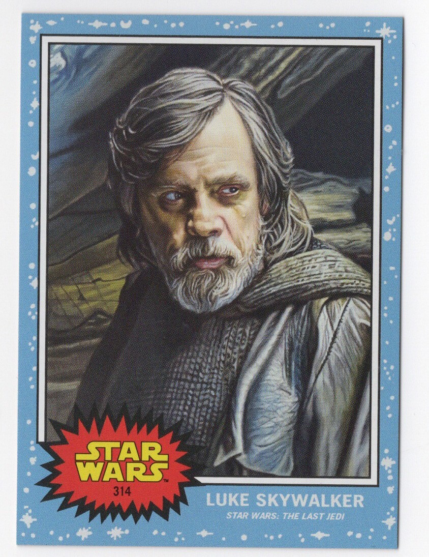 Luke Skywalker 2022 Topps Star Wars Living Set Card The Last Jedi #314