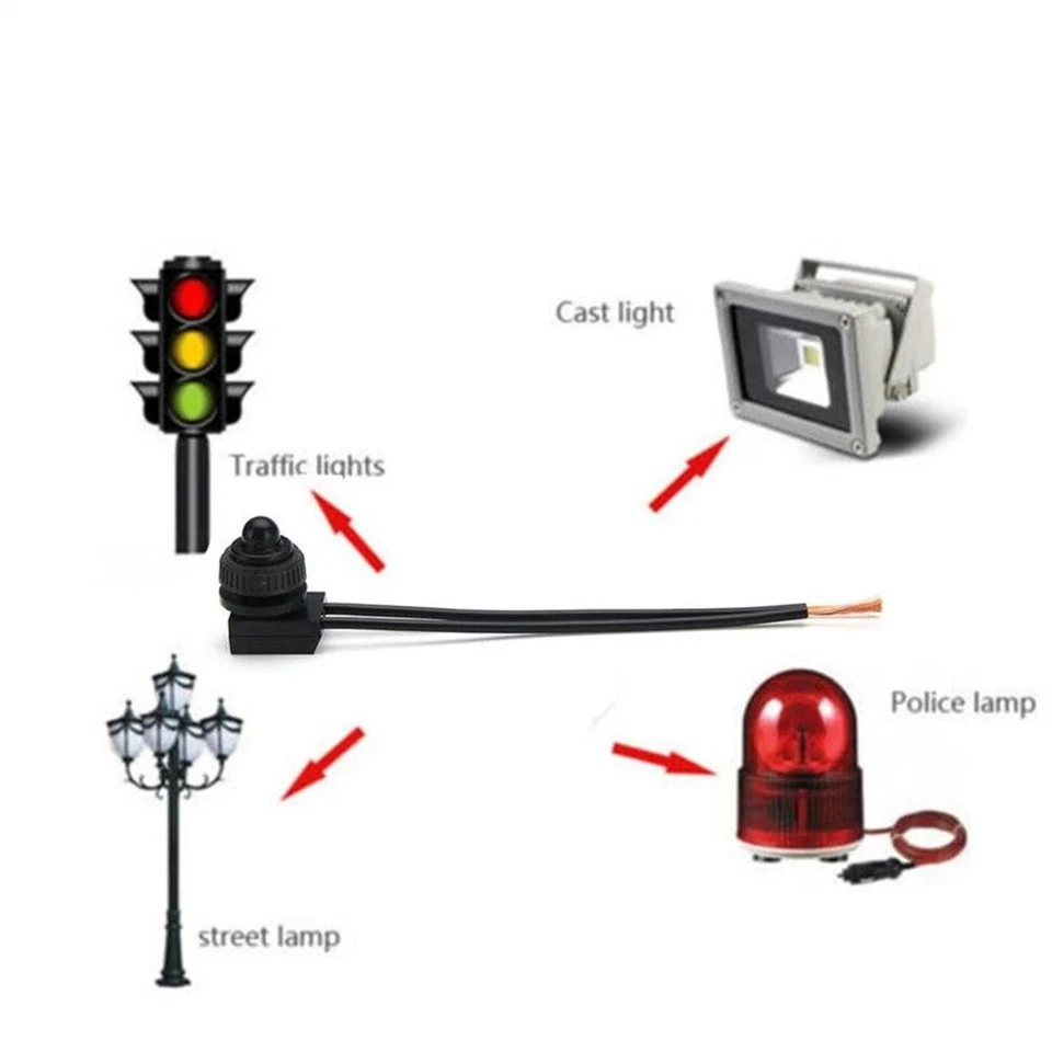 12V Rubber Waterproof Push-Button On-Off Switch & 12cm Leads For Car ATV UK - Image 3 of 4
