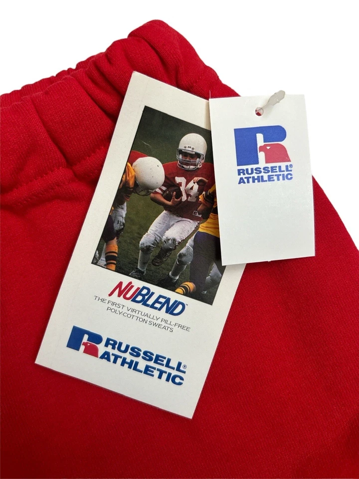 Pantalones deportivos Russell vintage talla juvenil pequeño stock muerto nuevos con etiquetas años 90 hechos en EE. UU. Foto 3 de 4