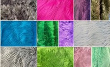 Shaggy Faux Fur Fabric 60" Wide- Assorted Colors