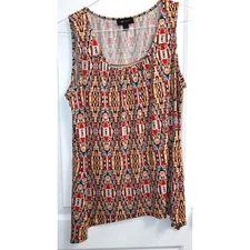 AB Studio Womens Sleeveless Blouse Top Size XL