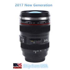 Camera Lens 24-105mm Travel Coffee Mug / Cup with Drinking Lid Best Gift