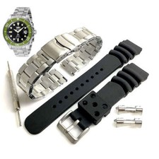 Pack of 2 Steel and Silicone Replacement Watch Band Fits Invicta Pro Diver 27612