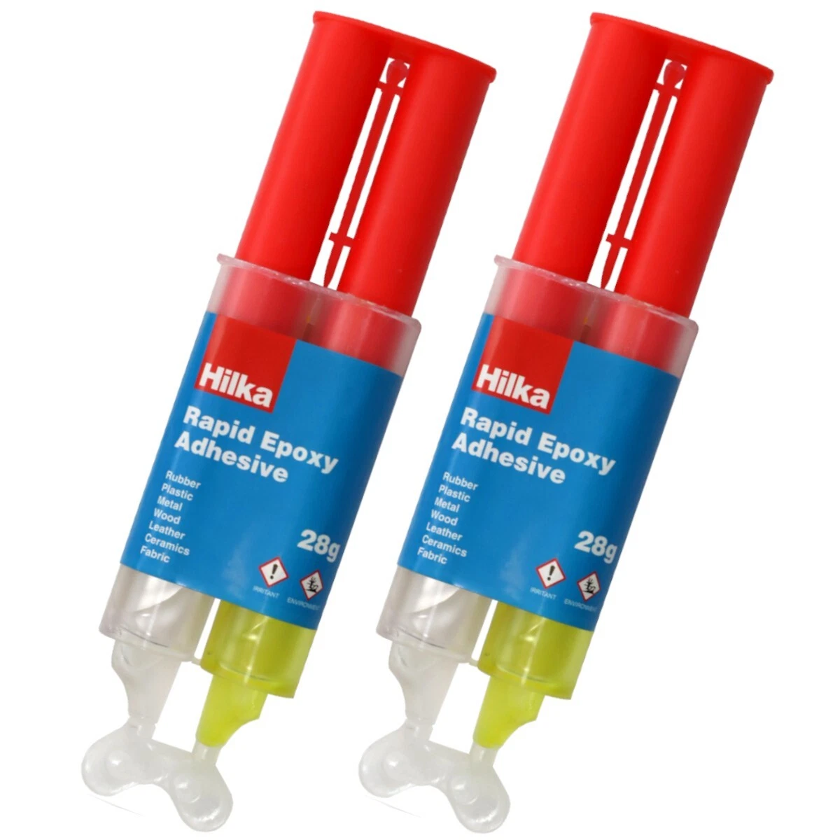 Hilka 2 Part Epoxy Resin Precision Hard Setting Strong Adhesive Glue PACK OF 2
