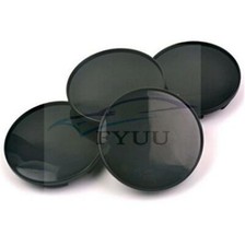 Set 4 coprimozzo centrale ruota auto 58mm/53mm ABS nero coprimozzo decorativo