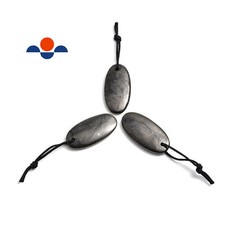 Natural Shungite Oval Shape Size 30x60mm 40x80mm Sold Per Piece