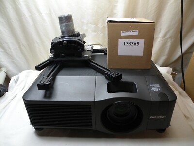 Christie LW400 LCD Projector 4000 Lumens, New Lamp & Chief Ceiling Mount