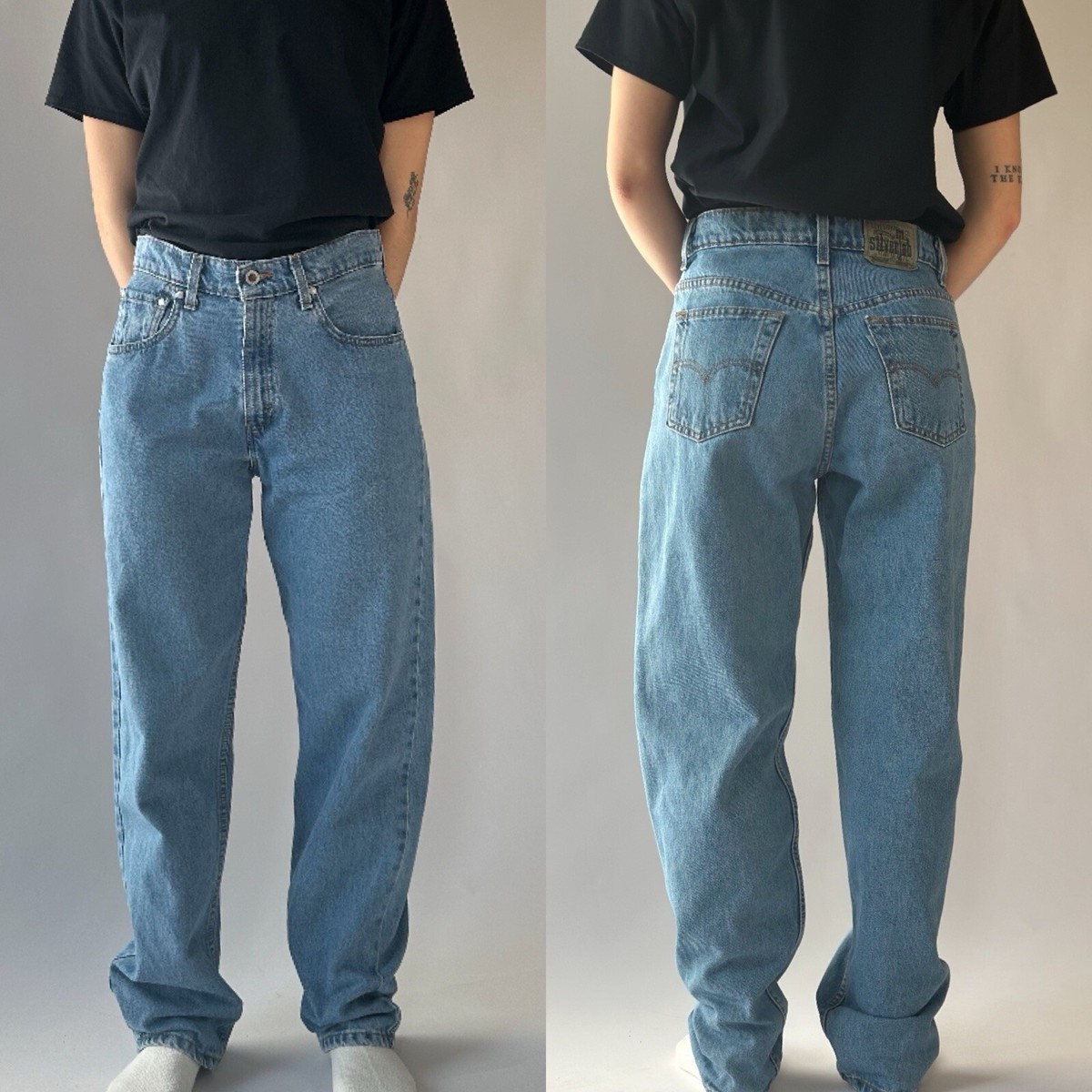 Vintage '96 Levi's Silver Tab Loose Jeans Size 7/8 Made in Vintage '96 Levi's Silver Tab Loose Jeans Size 7/8 Made in