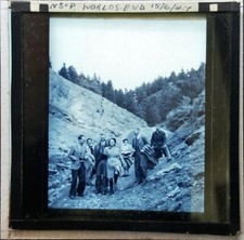 Antique Magic Lantern Slides,  N S & P  Group outing,  Worlds End