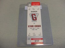 Bethune-Cookman Wildcats vs Georgia Bulldogs (12-7-1993) Basketball Ticket Stub 