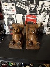 Bear Carved Teddy Bears Bookends