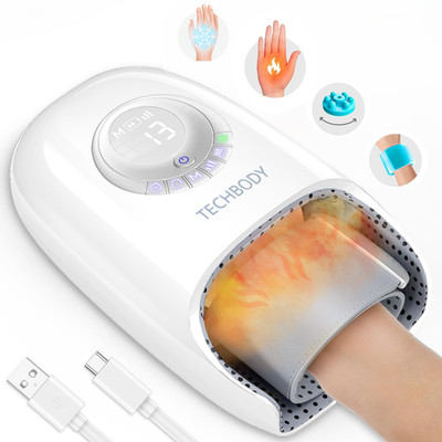 Hand Massager with Heat and Compression for Arthritis and Carpal Tunnel