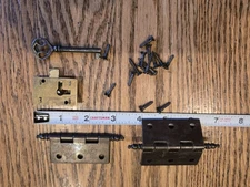 Herschede 217 Wittier Grandfather Clock Complete Door Set 2 Hinges Key