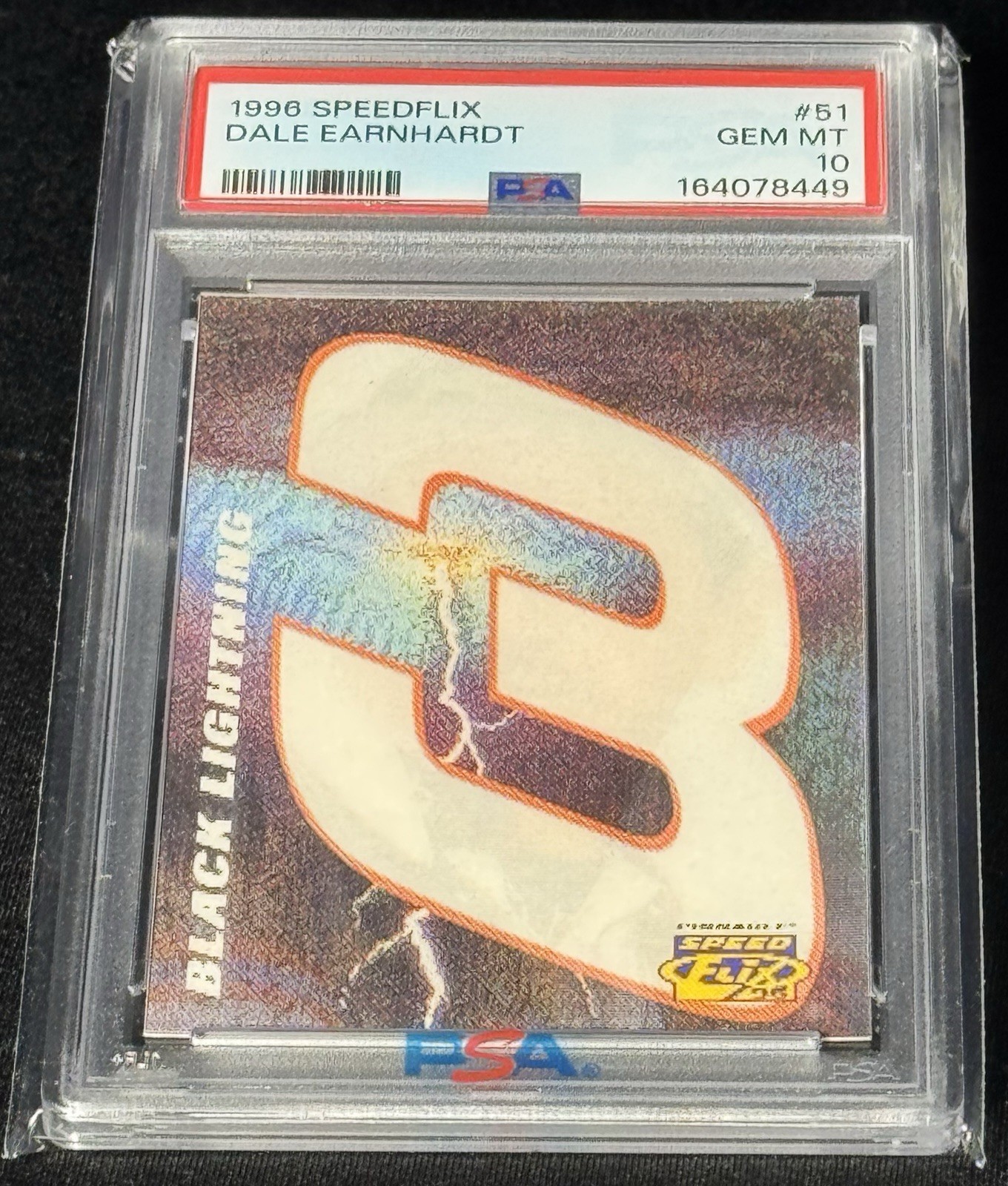 1996 SPEEDFLIX DALE EARNHARDT #51 PSA 10 GEM MINT Holographic Lenticular GOAT view 9
