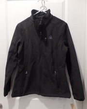 REEBOK, LADIES, BLACK ZIP FRONT JACKET, NEW, POCKETS, BLACK, MEDIUM