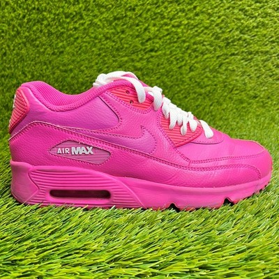 Nike Air Max 90 GS Girls Size 6Y Pink Athletic Running Walking