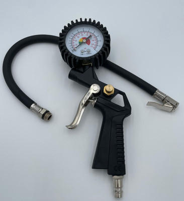 Druckluft Reifenfüllpistole 0 12 Bar mit Manometer 1/4'' Reifenfüller Kompressor