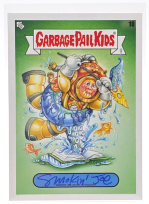 2022 Topps Garbage Pail Kids #10 Smokin Joe Artist Auto Crushed Caspian 