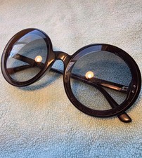 Bottega Veneta BV0166S Sunglasses 60-21-145 Oversized Black Round Frames Italy