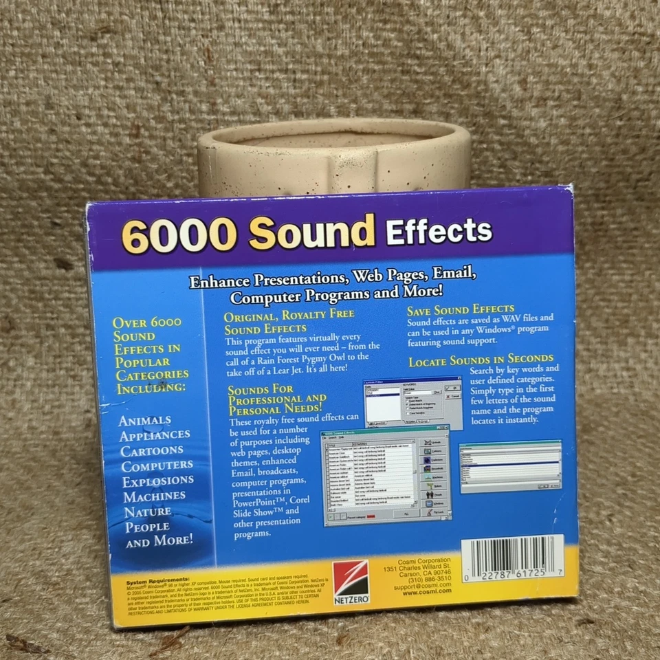 Cosmi 6000 Sound Effects CDRom 2005 Royalty Free Sound Effects - Image 2 of 4