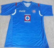 Umbro Cruz Azul Soccer Jersey Size Large CHECK MEASUREMENTS Blue See Condition