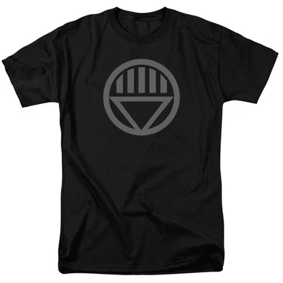 DC COMICS - GREEN LANTERN - INSIGNIA GRIS - Camiseta Unisex Para Adultos - Negra - Imagen 1 de 3