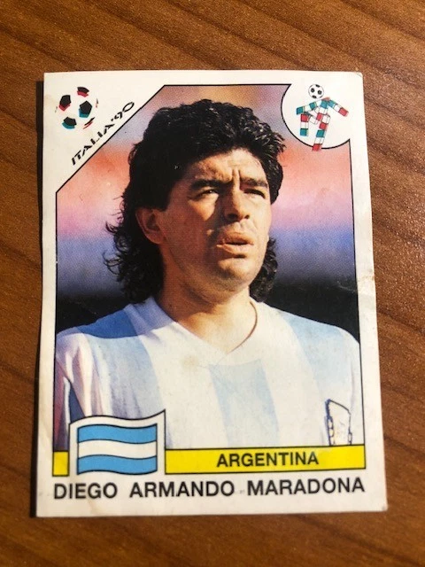 Figurine Panini Mexico 86 - Diego Maradona N°84 - Recoverd Avec Velin Reconstitué