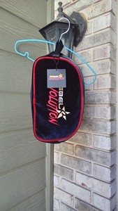 Rebel Revolution Cheer Shoe Bag Velour Black Red Carrying Bag Only EUC