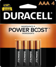 Coppertop AAA Batteries, 4 Count, 12-Year Shelf Life, Long-Lasting