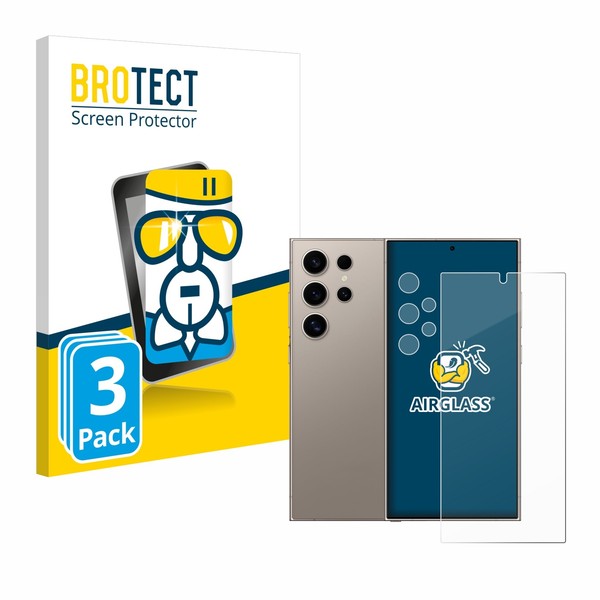 3X Panzerfolie Schutzglas Samsung Galaxy S24 Ultra (Case-Friendly)-image