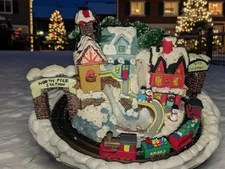 Vintage Avon Fiber Optic Christmas Scene